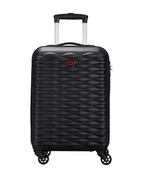 Unisex Geometric Pattern Trolley Bag with TSA Lock-image-39