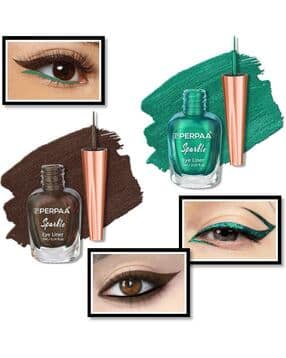 perpaa Women Set of 2 Waterproof & Long-Lasting Glitter Liquid Eyeliners -picture-13