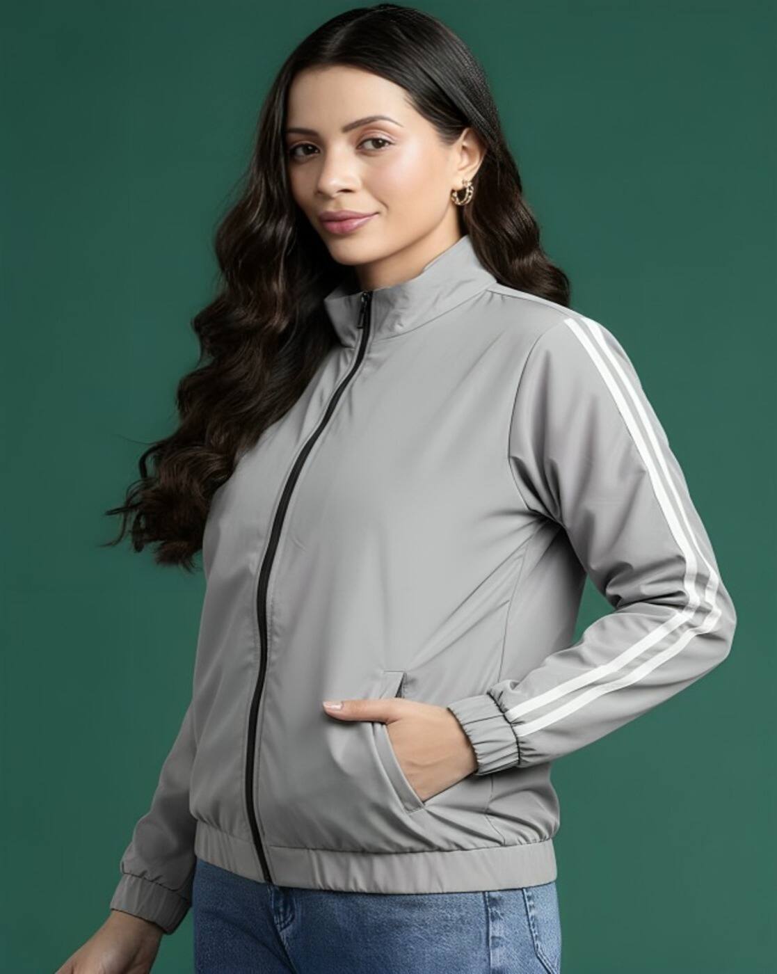 Buy Grey Jackets & Coats for Women by Maykr Online | Ajio.com