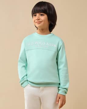 u.s. polo assn. Boys Typographic Print Regular Fit Round-Neck Sweatshirt-picture-21