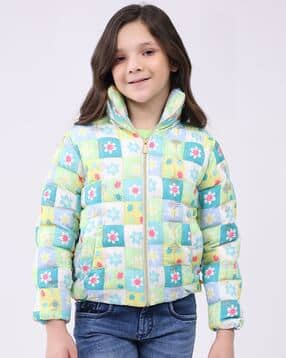 monte carlo Girls Printed Hooded Puffer Jacket-picture-13