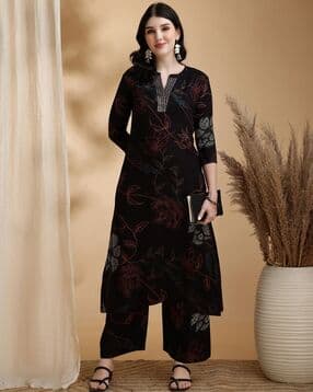 berrylicious Embroidery Straight Kurta Set-picture-14