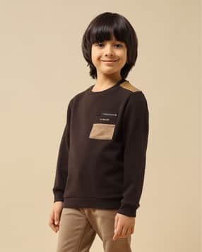 u.s. polo assn. Boys Typographic Print Regular Fit Round-Neck Sweatshirt-picture-38