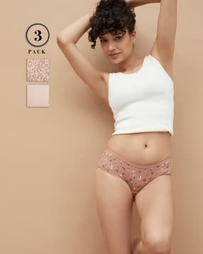 ginger by lifestyle Pack of 3 Abstract Panties -picture-45