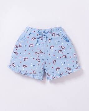 gemini Girls Graphic Print Regular Fit Hot Pants-picture-40