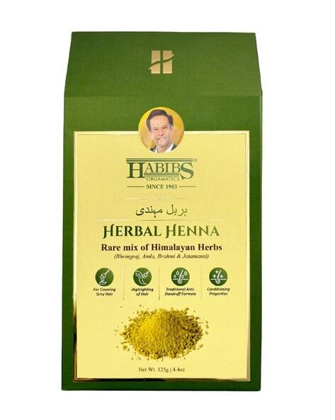 Habibs Orgamatics Natural Henna Mehndi Powder Hair Colour