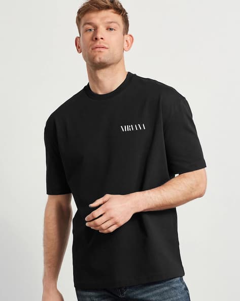 Buda Jeans Co Men Printed Oversized Fit Crew-Neck T-Shirt