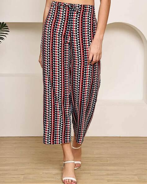 LEIA Women Geometric Print Straight Fit Pants