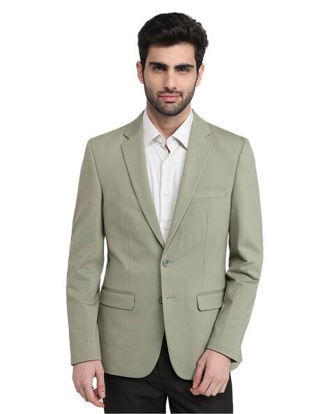 Colorplus Men Regular Fit Polo Coat with Flap Pockets