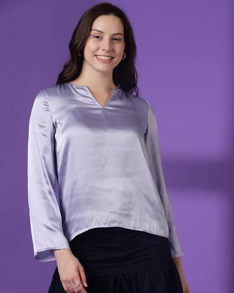 KOTTY Women Regular Fit Satin Top