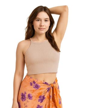 sohot Women Ribbed Round-Neck Camisole-picture-43