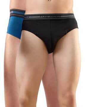 park avenue Men Pack of 2 Briefs with Elasticated Waistband-picture-36