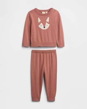 Infants Printed Round-Neck Sweatshirt & Joggers Set-image-34