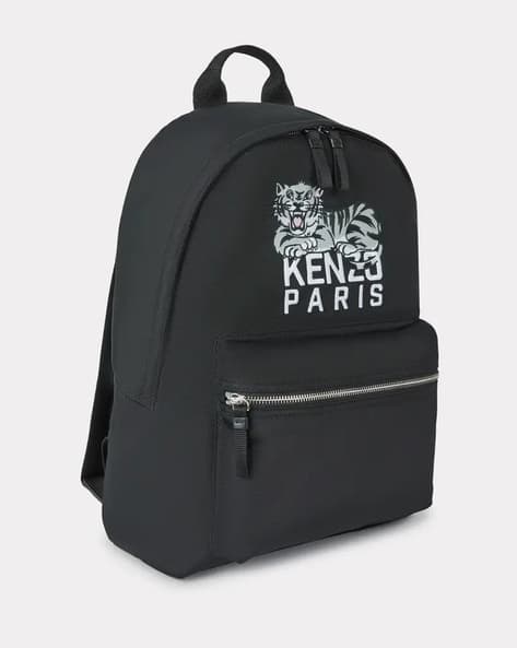 Buy KENZO Happy Tiger Backpack | Black Color Men | AJIO LUXE