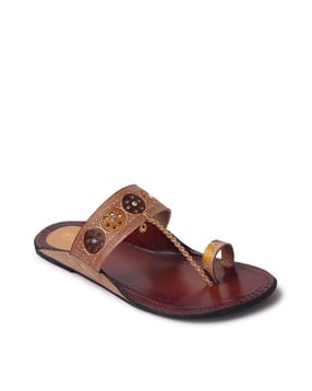 picktoes Women Embellished Toe-Ring Flat Sandals-picture-6