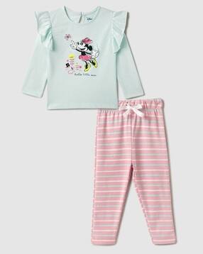 nauti nati Cartoon Print T-Shirt & Pants Set-picture-35