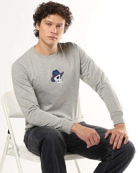 Buda Jeans Co Regular Fit Crew-Neck Sweatshirt with Graphic Print