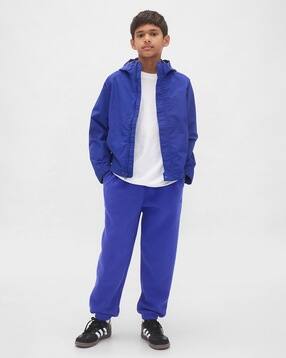 Boys Relaxed Fit Joggers with Brand Print-image-8