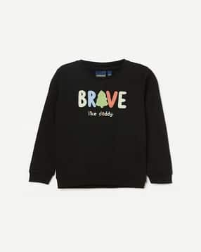 juniors by lifestyle Boys Typographic Print Regular Fit Round-Neck Sweatshirt-picture-49
