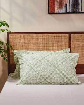 fabindia Set of 2 Printed Pillow Covers 18" x 28" -picture-13