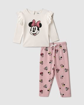 nauti nati Carton Print Round-Neck 2-Piece Top & Pants Set-picture-21