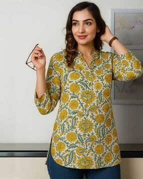 acai Women Floral Print Straight Kurti-picture-16