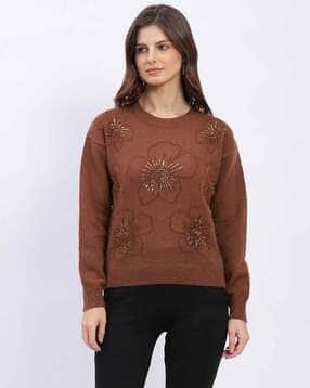 global republic Women Embellished Crew-Neck Pullover-picture-11