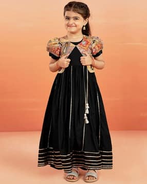 vastramay Girls Embroidery Anarkali Kurta-picture-27