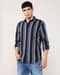Men Striped Regular Fit Shirt with Patch Pocket
