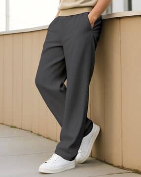 buda jeans co Men Ribbed Relaxed Fit Mid-Rise Pants-picture-13