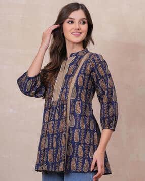 indie picks Cotton Printed Top-picture-17
