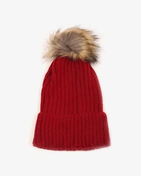 yousta Women Ribbed Pom-Pom Winter Beanie-picture-47