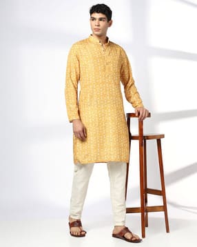 netplay Men Printed Slim Fit Kurta with Insert Pocket-picture-22