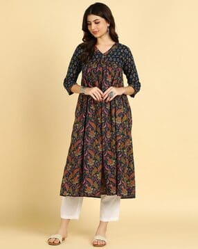 Floral Anarkali Kurta-image-0