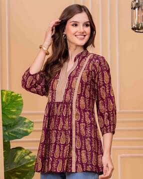 indie picks Cotton Printed Top-picture-17