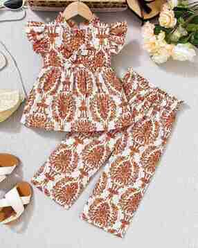 styleconnect Floral Print Top with Pants Set-picture-37
