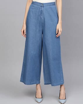 sassafras Women Relaxed Fit Flat-Front Trousers-picture-11