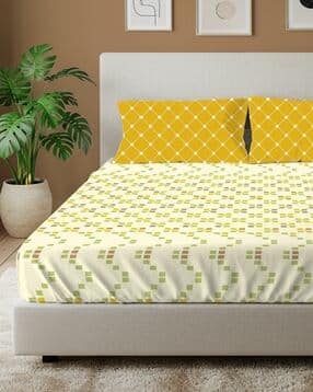 urban space 144 TC Printed Double Size Bedsheet with Pillow Covers-picture-24