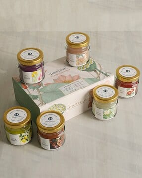 habere india Glass Jar Scented Candle Set of 6 -picture-27