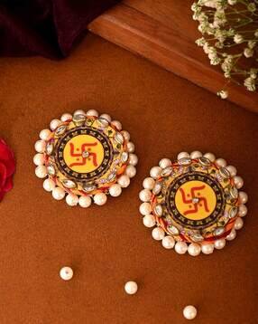 aapno rajasthan Set of 2 Swastik Wall Accents-picture-35
