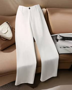 Women Flat-Front Relaxed Fit Pants
