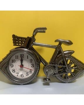 gopalvilla Analogue Bicycle Shaped Round Alarm Clock-picture-40
