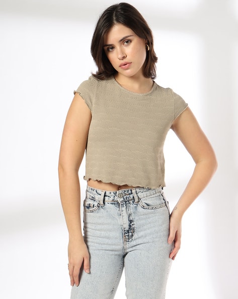Women Regular Fit Crop Top