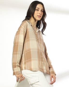 Women Checks Relaxed Fit Shirts