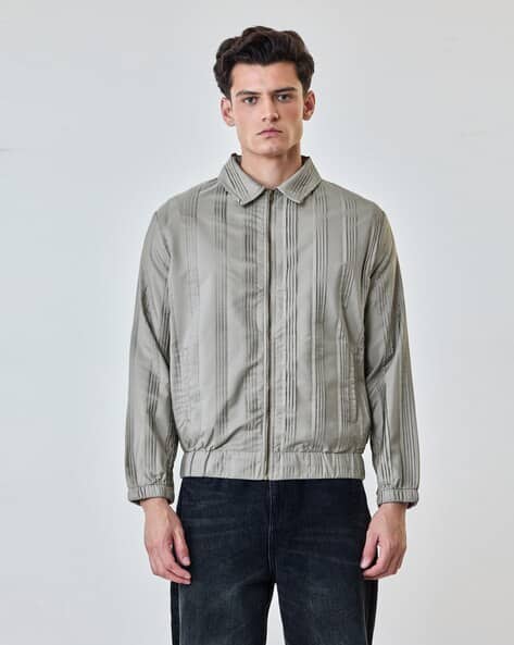 SNITCH Men Relaxed Fit Textured Jacket