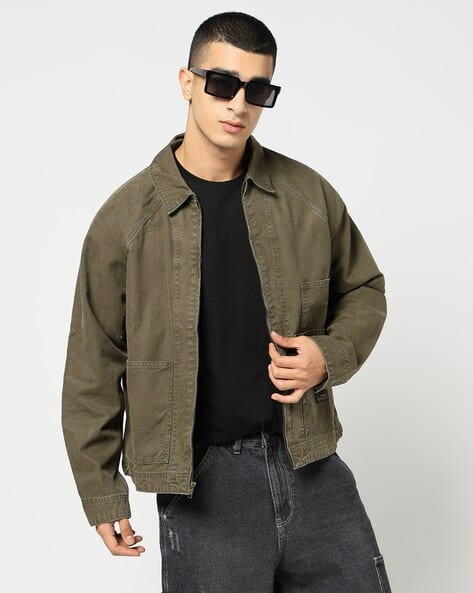 Buy GAP Relaxed Fit Spread Collar Den Online | Ajio.com