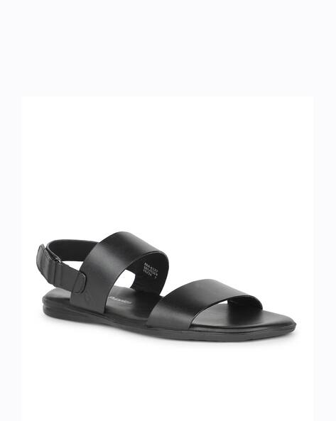 HUSH PUPPIES Men Dual-Strap Sandals with Velcro Fastening