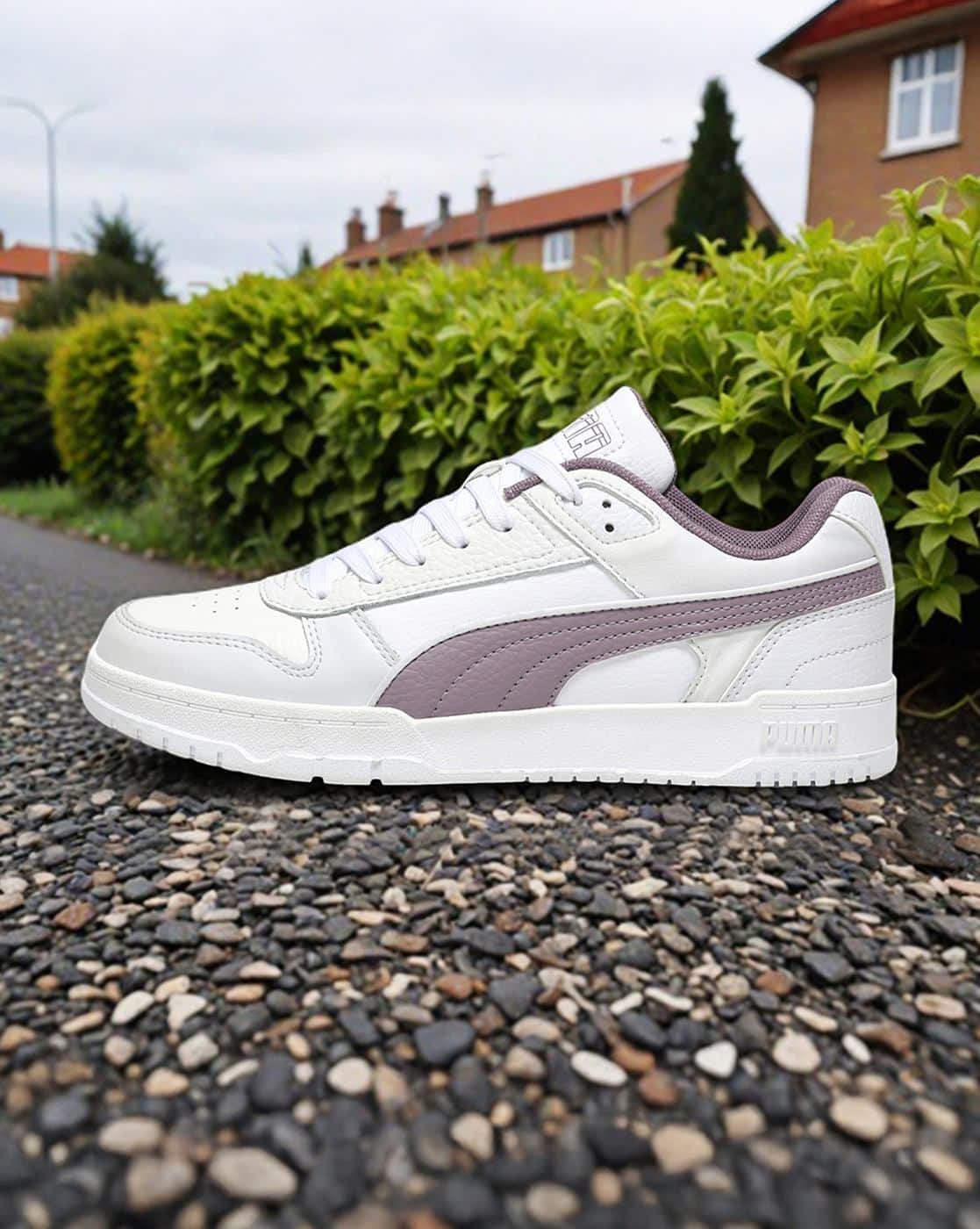 Lace-Up Sneakers With Synthetic Upper