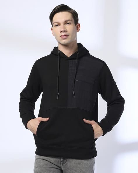 JOHN PLAYERS JEANS Men Slim Fit Hooded Sweatshirt