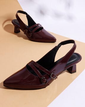 tryme Women Slingback Kitten Heeled Sandals-picture-26